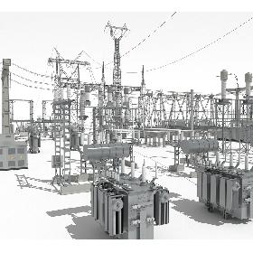 Electrical substation 3D